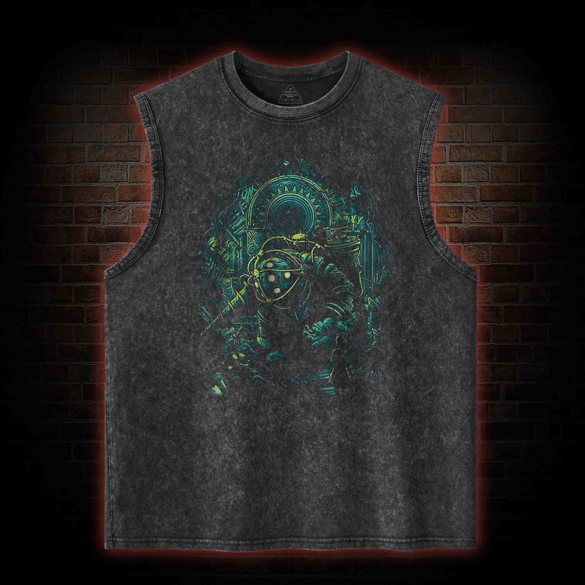 War-Torn Dystopia Washed Tank Top