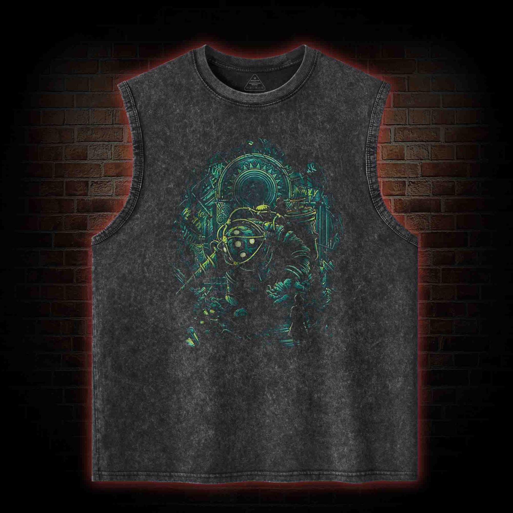 War-Torn Dystopia Washed Tank Top