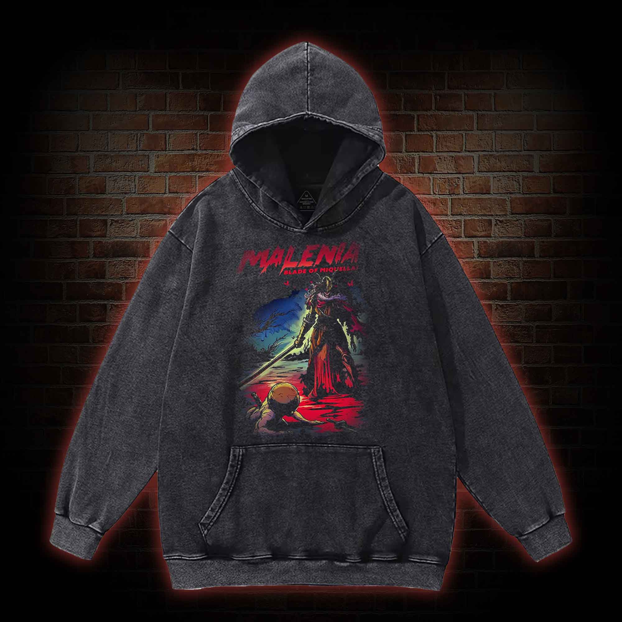 The Scarlet Bloom Flowers Once More Washed Hoodie