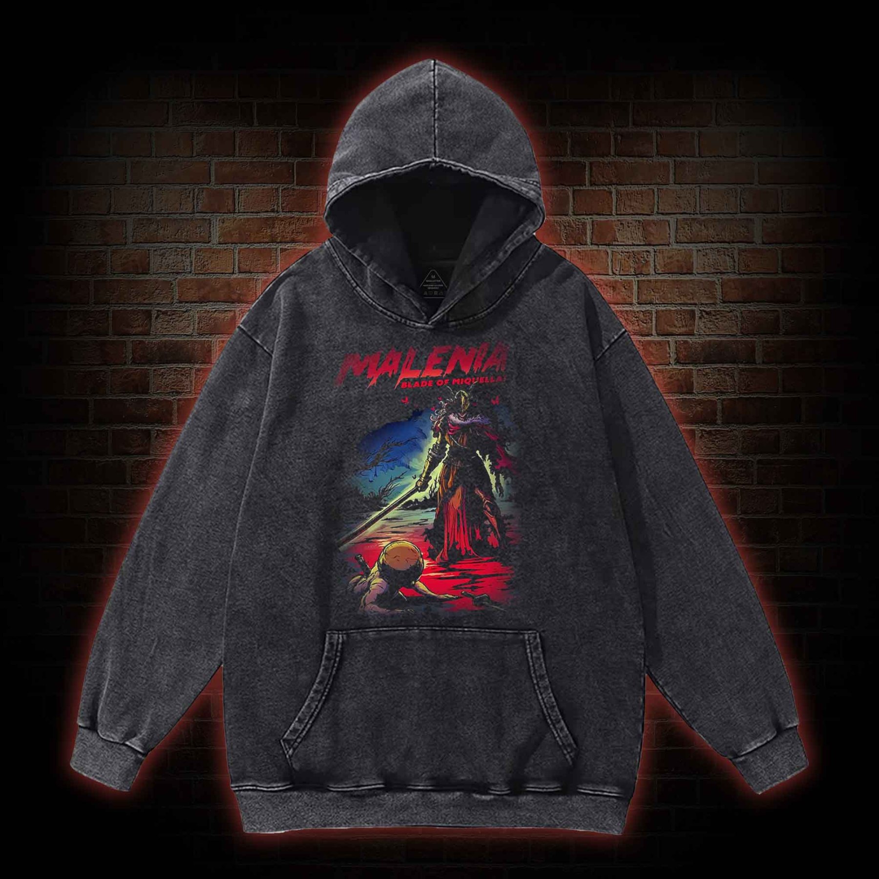 The Scarlet Bloom Flowers Once More Washed Hoodie