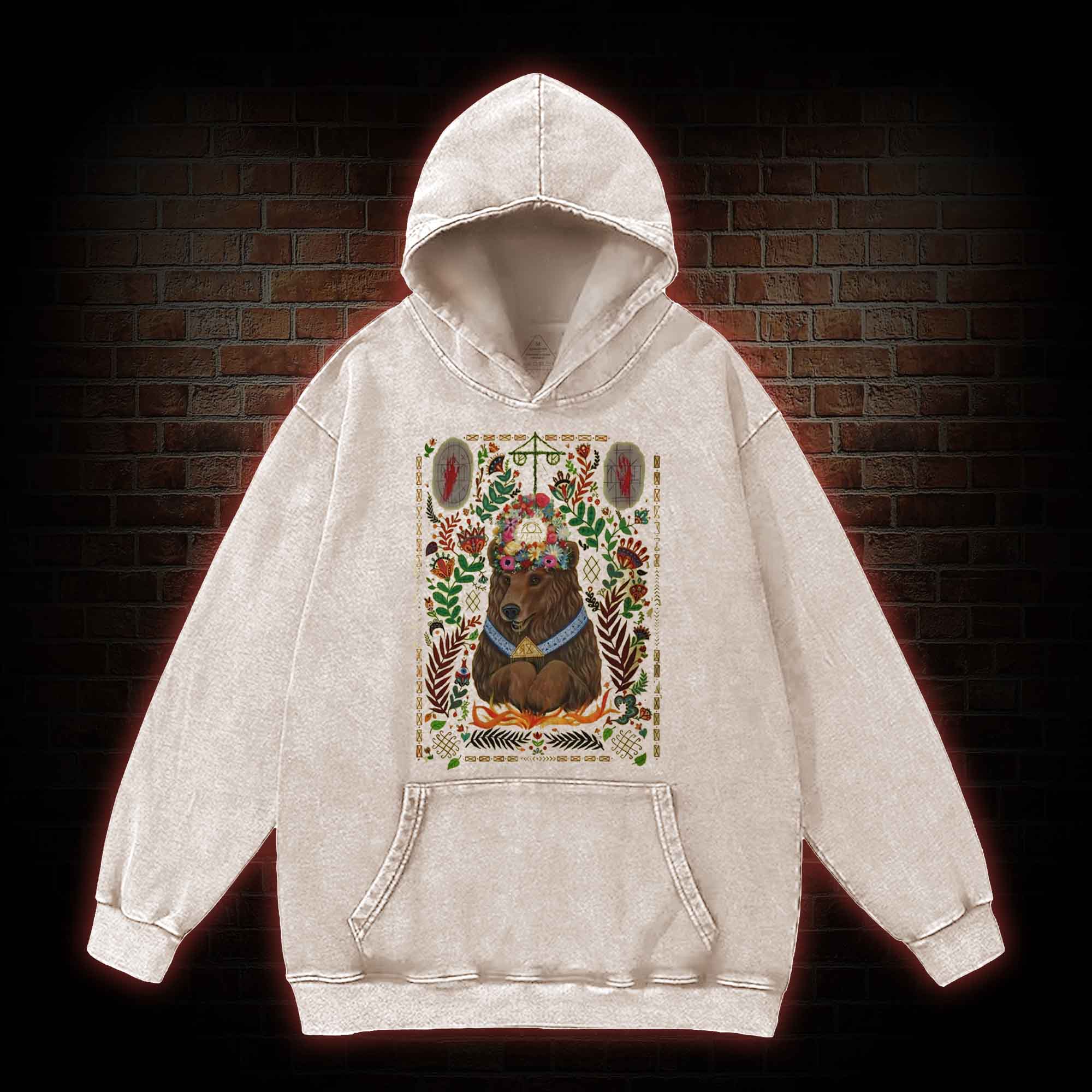 We View Life as a Circle Washed Hoodie