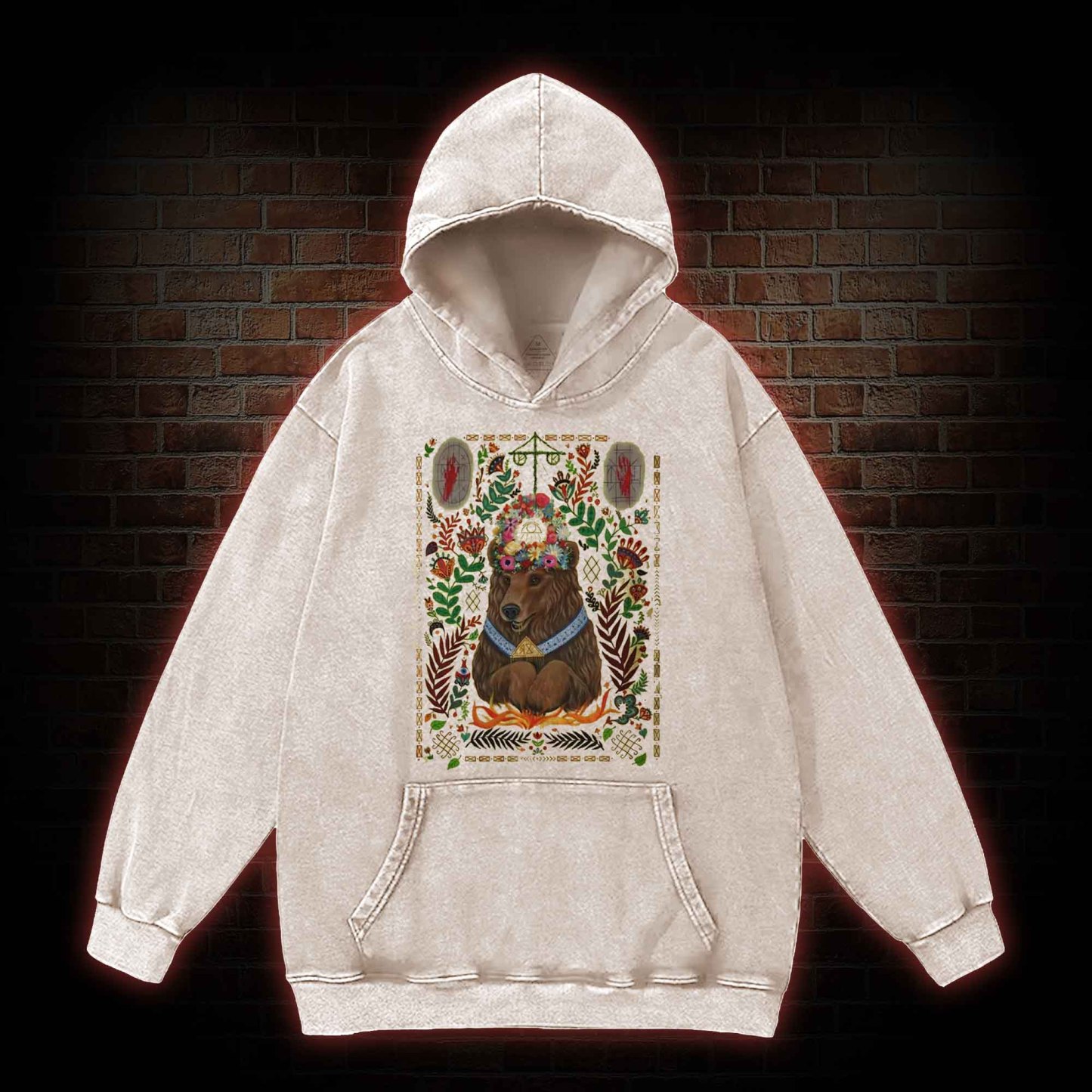 We View Life as a Circle Washed Hoodie