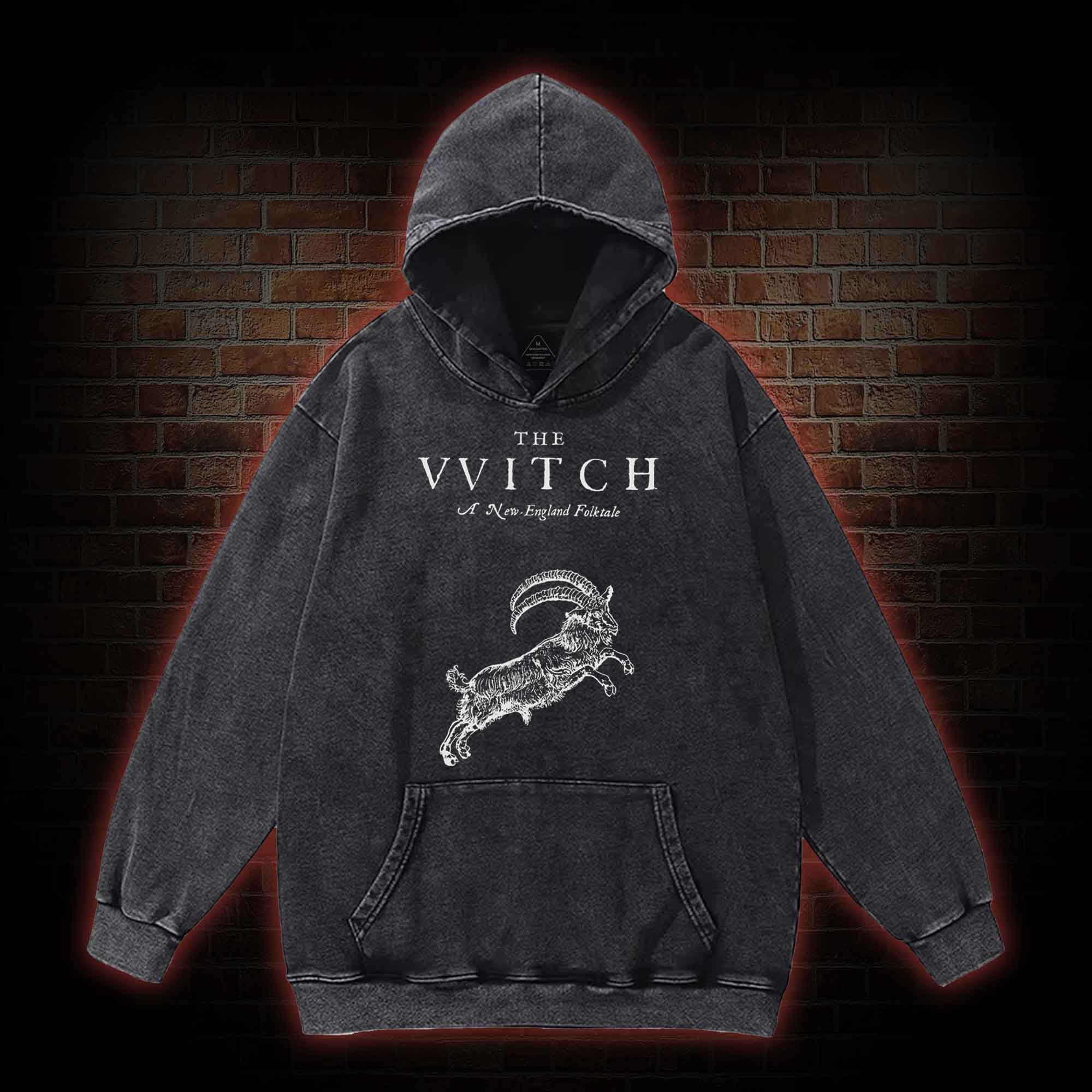 Black Phillip Kng of All Washed Hoodie
