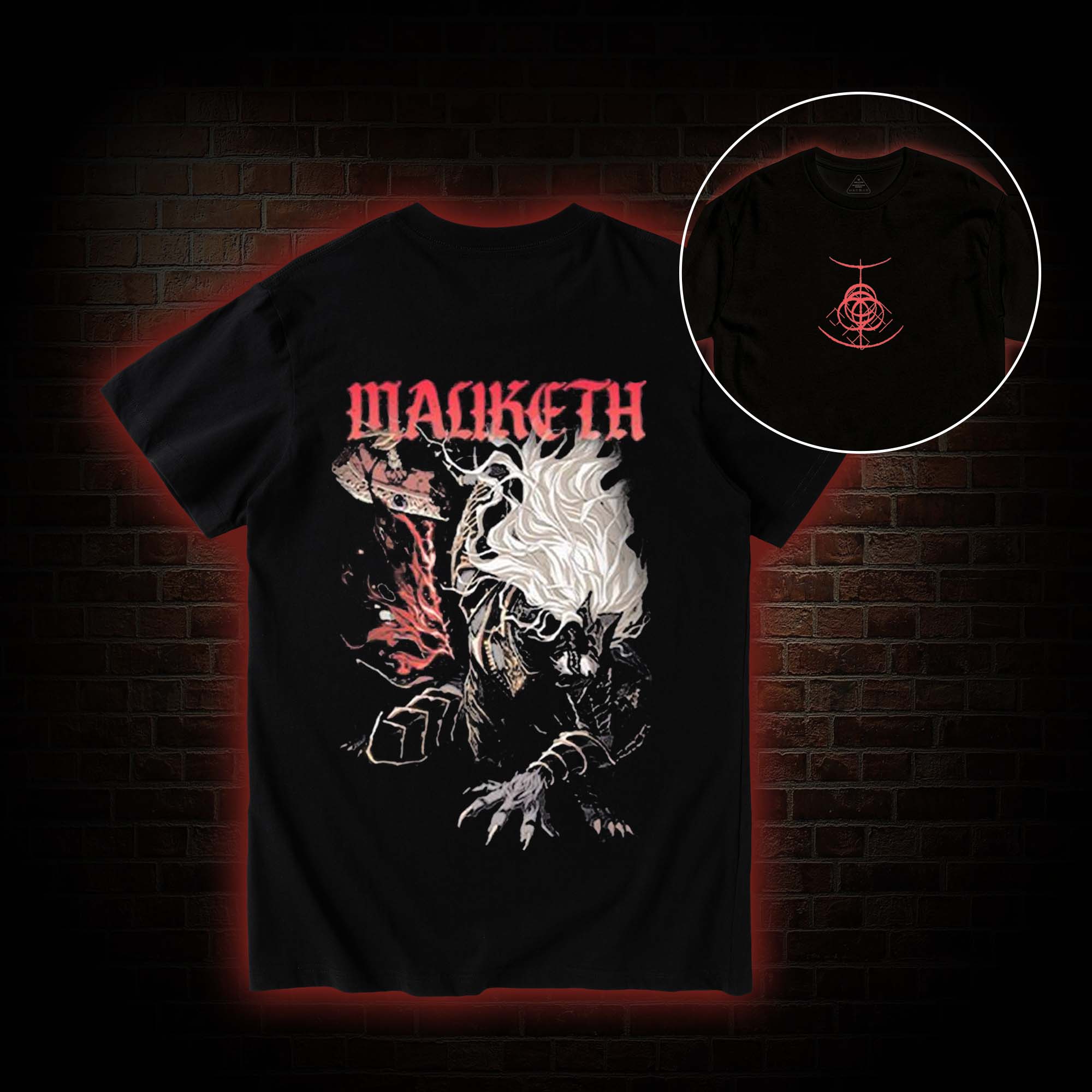 O, Death Become My Blade Once More Back Print T-Shirt