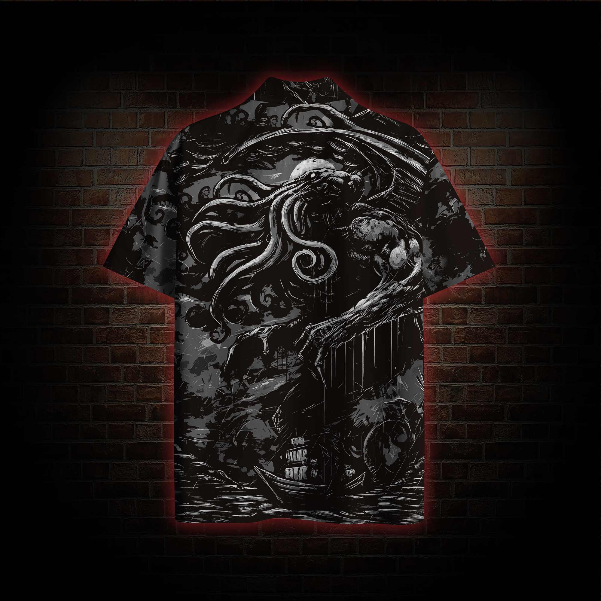 Cthulhu Mythic Octopus Monster Hawaiian Shirt