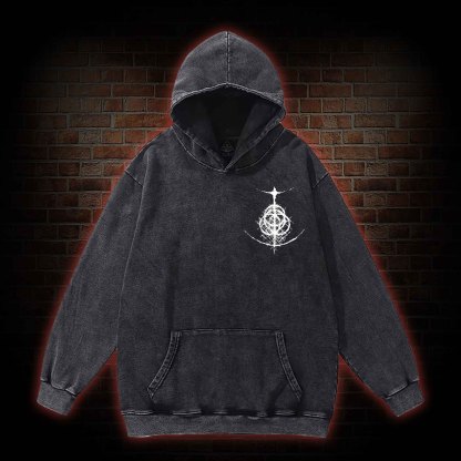 True Horror Back Print Washed Hoodie