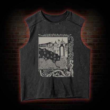 Medieval Castle Vintage Washed Tank Top