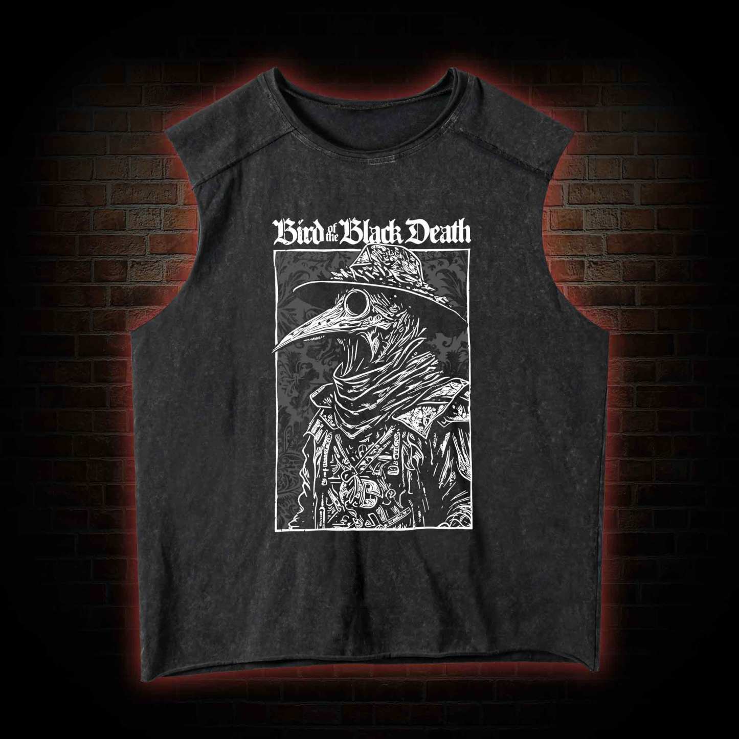 Bird of The Black Death Washed Tank Top