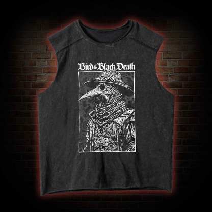 Bird of The Black Death Washed Tank Top