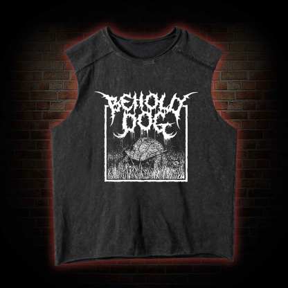Behold Dog Washed Tank Top