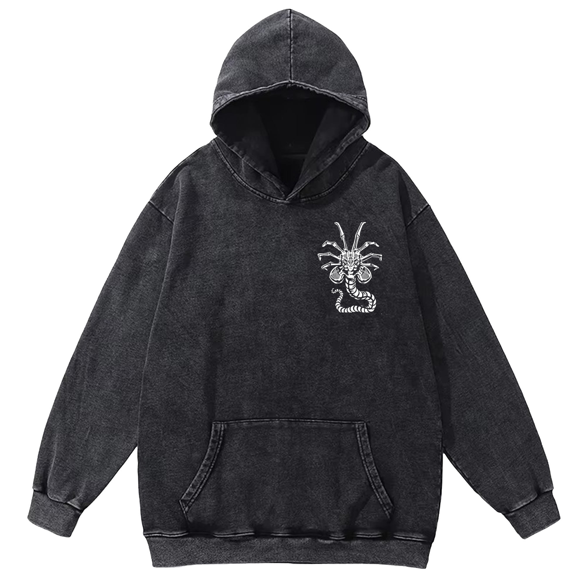 In Space No One Can Hear You Scream Washed Hoodie