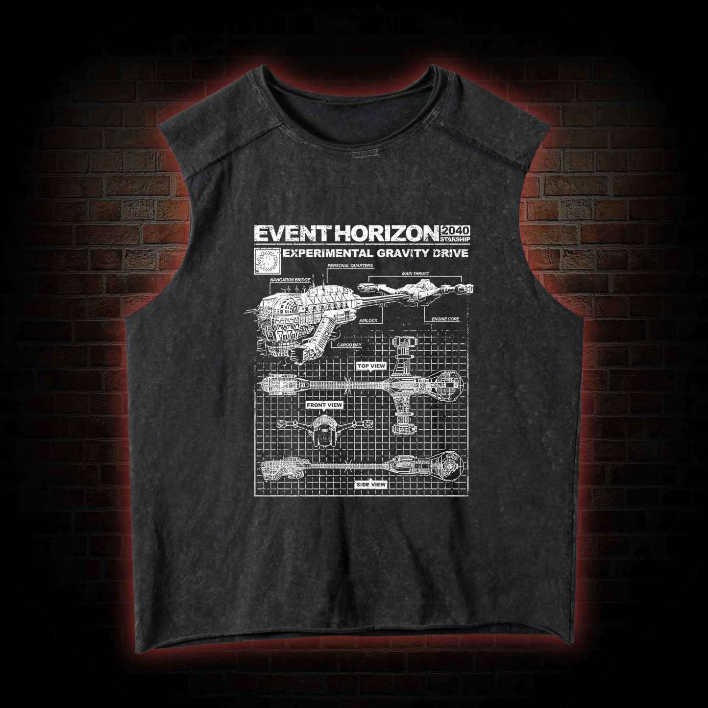 Save Yourself From Hell Washed Tank Top