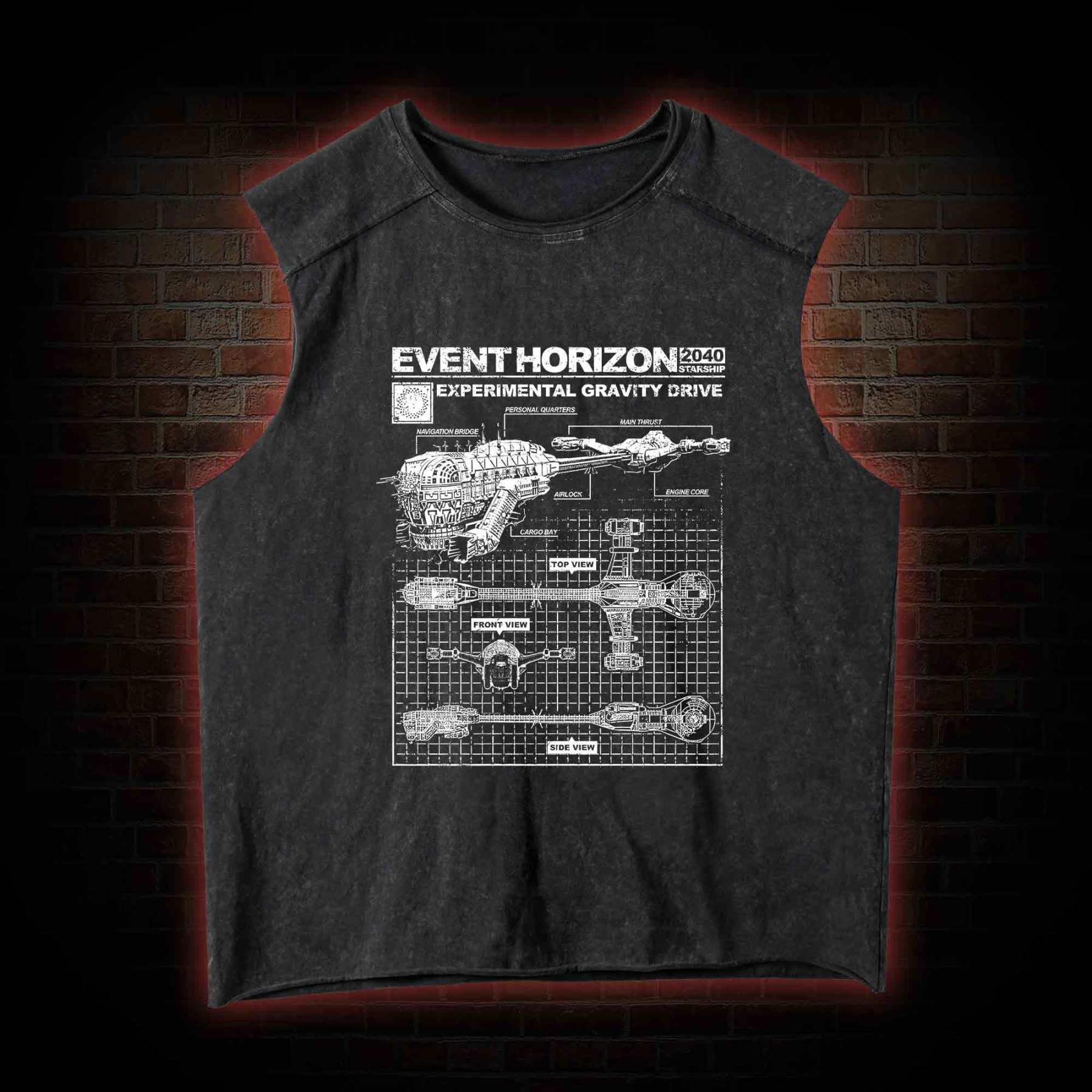 Save Yourself From Hell Washed Tank Top