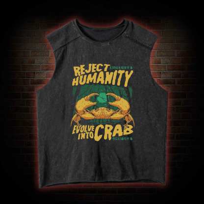 Reject Humanity Crab Washed Tank Top