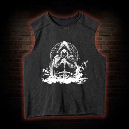 Finger Maiden Washed Tank Top