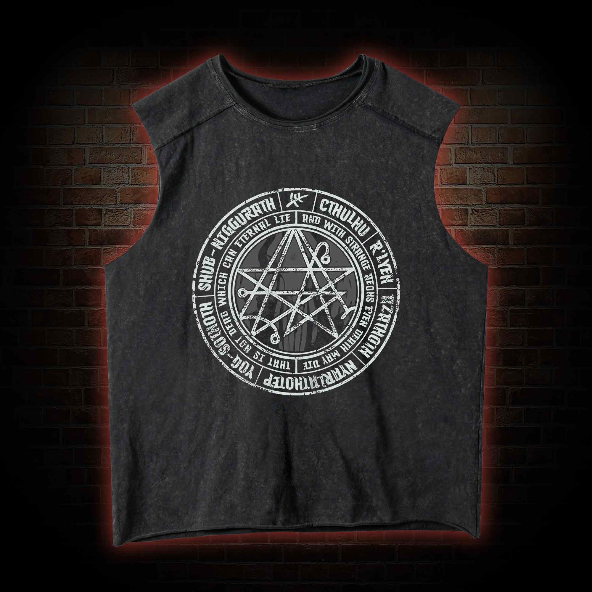 Cthulhu Gateway Sigil Vintage Washed Tank Top