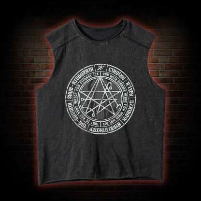 Cthulhu Gateway Sigil Vintage Washed Tank Top