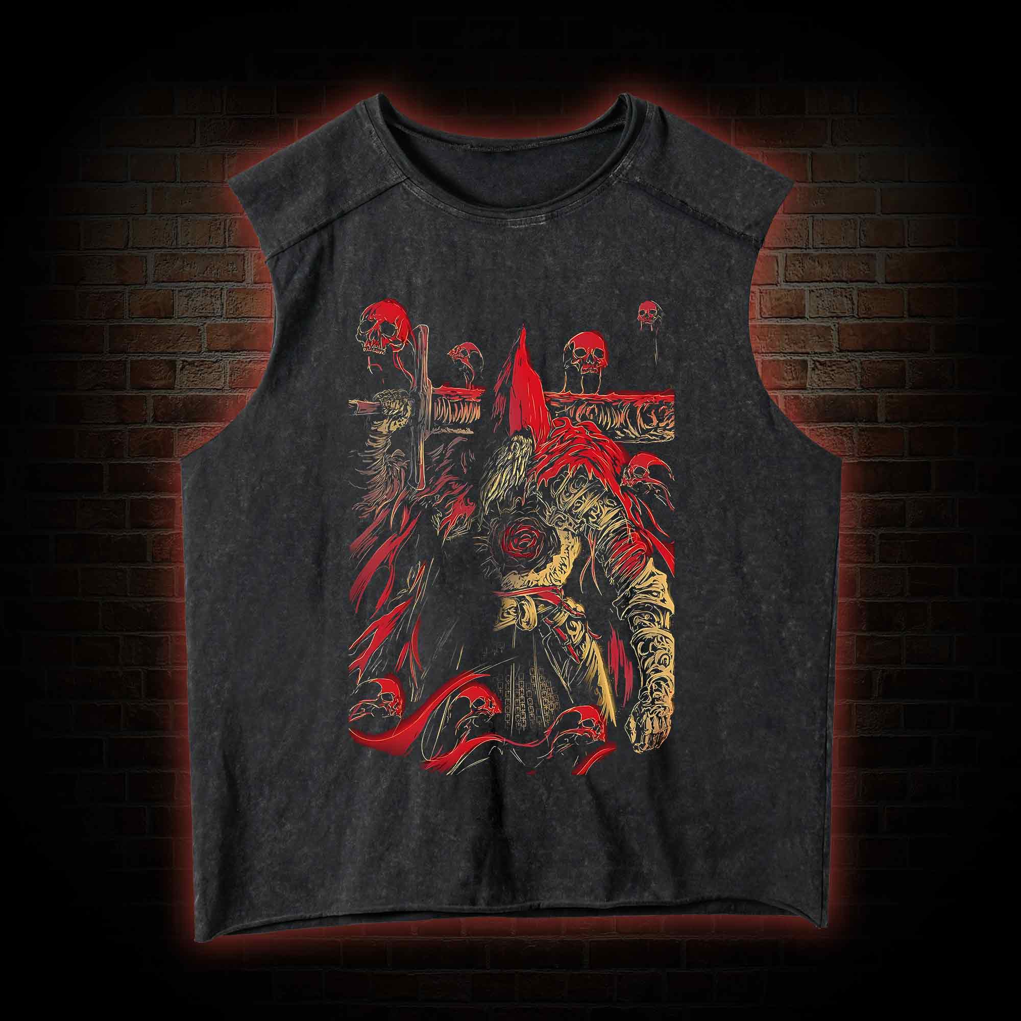 Dark Warrior Vintage Washed Tank Top