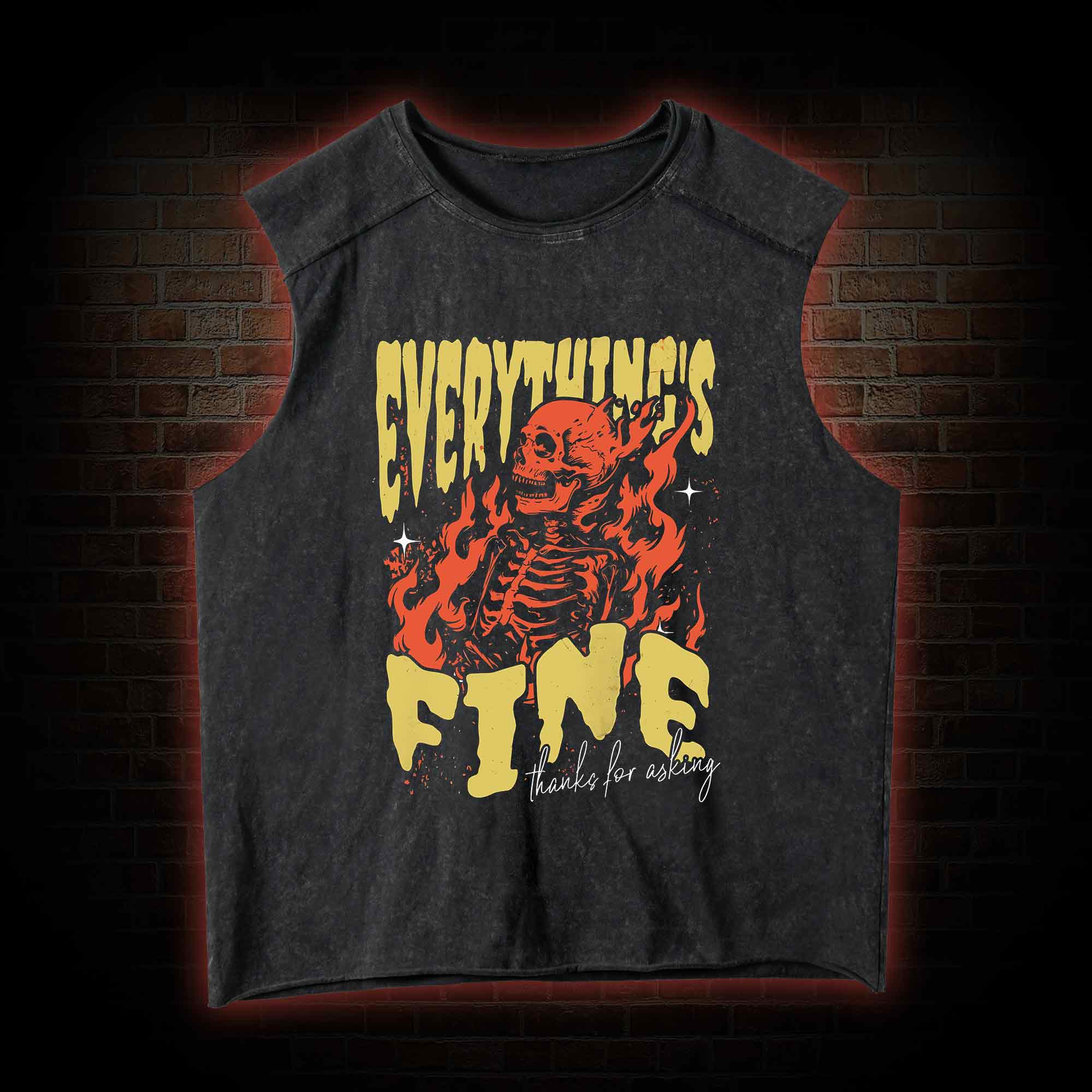 Everything's Fine Vintage Washed Tank Top