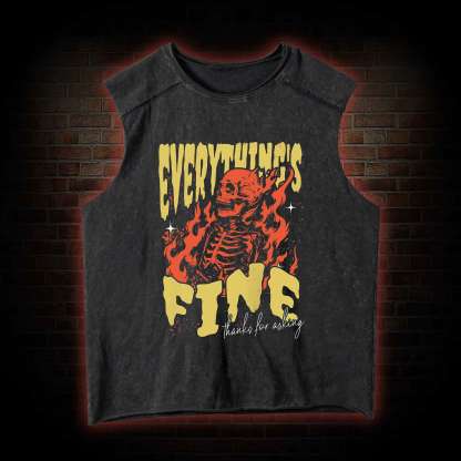Everything's Fine Vintage Washed Tank Top