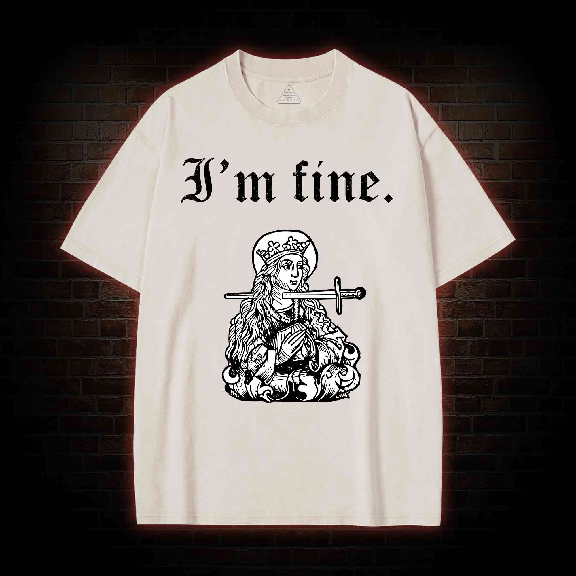 I'm Fine Washed T-shirt