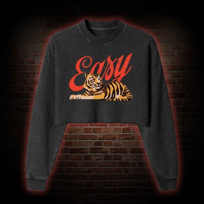 Easy Tiger Washed Cropped Sweatshirts