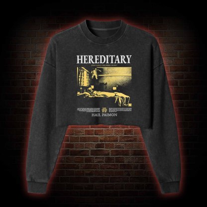 Every Family Tree Hides A Secret Washed Cropped Sweatshirts