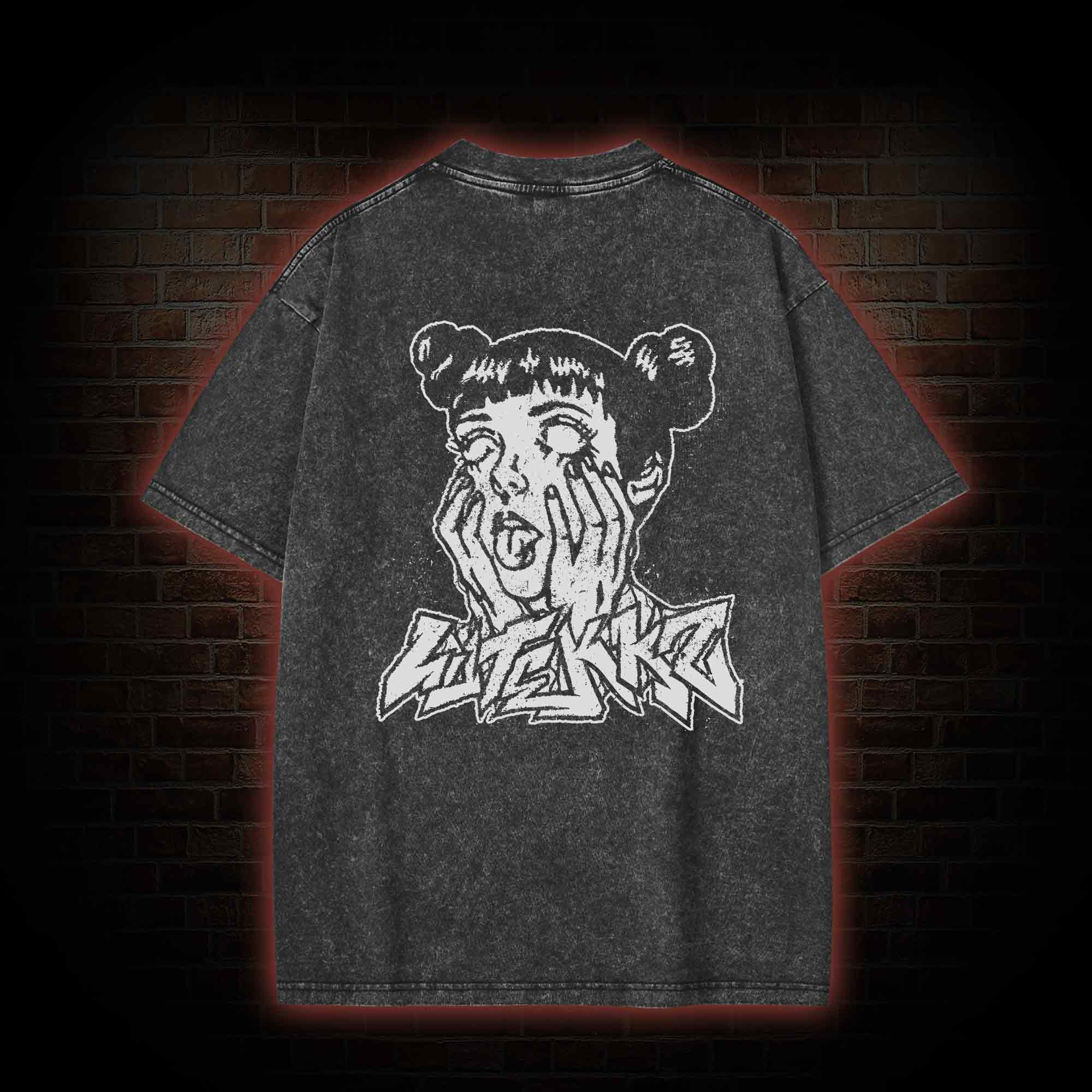 [Copy] Back Print Washed T-shirt