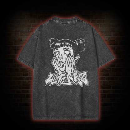 [Copy] Back Print Washed T-shirt