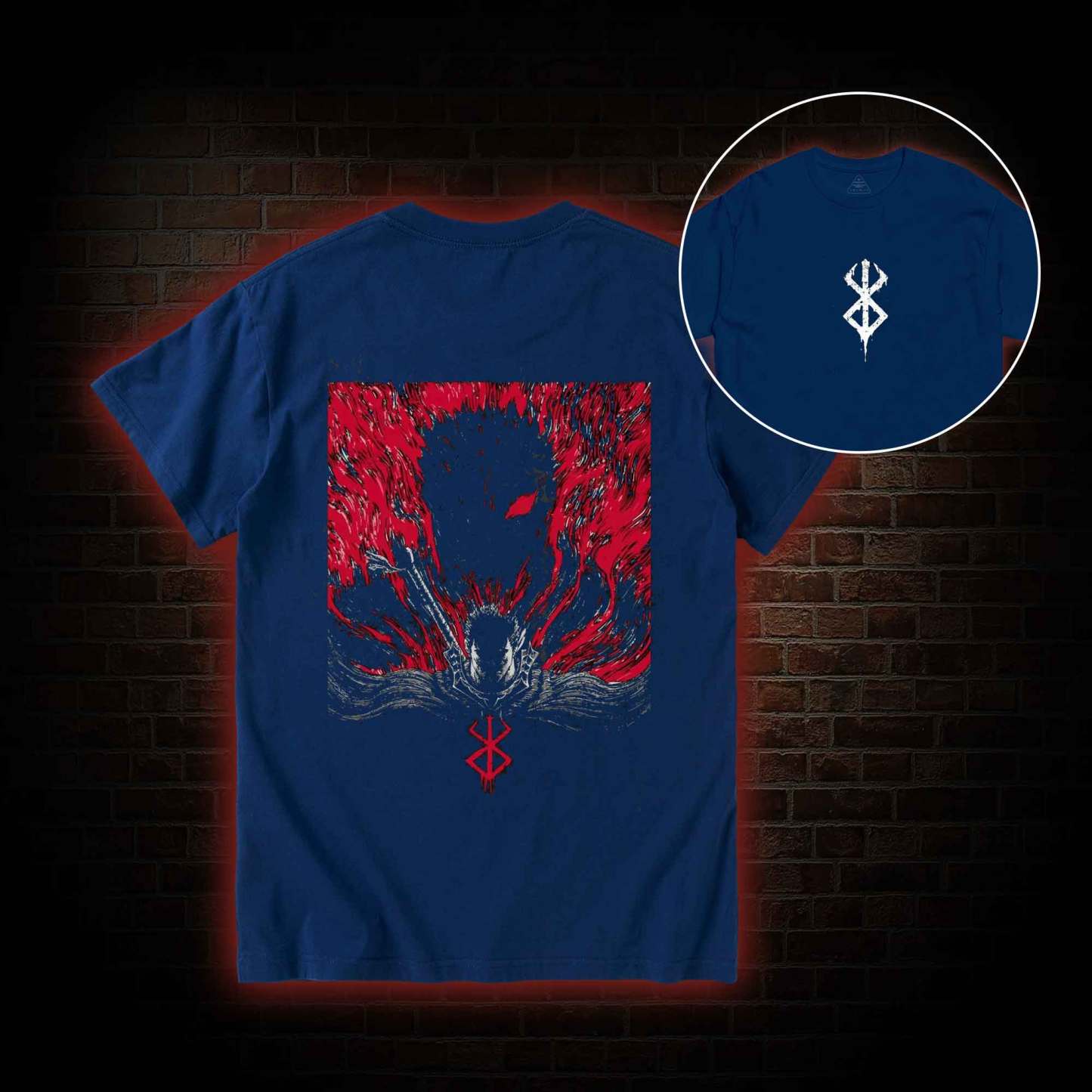 3303 Back Print T-Shirt