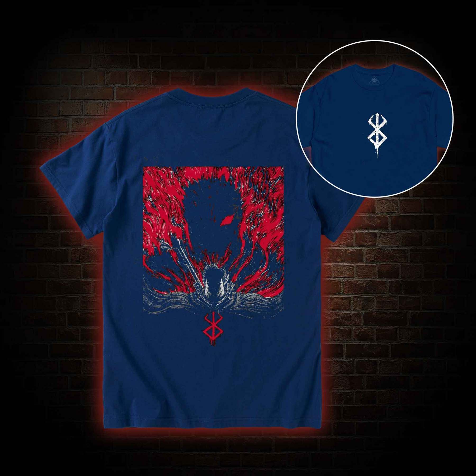 3303 Back Print T-Shirt