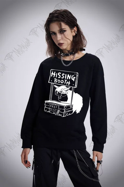 Cat Hissing Booth Sweatshirt
