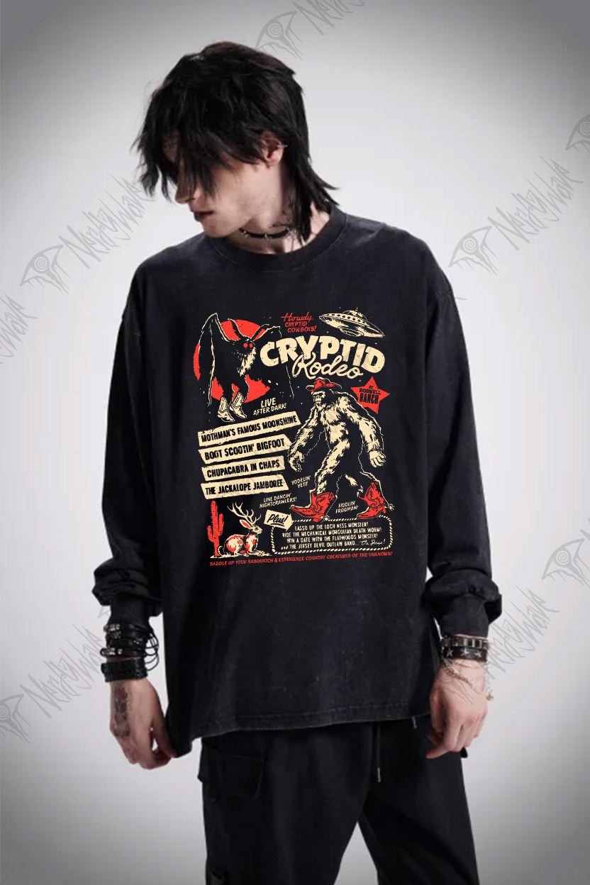 Cryptid Rodeo Washed Long-Sleeve T-shirt