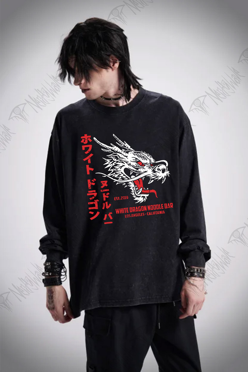 The Noodle Bar Washed Long-Sleeve T-shirt