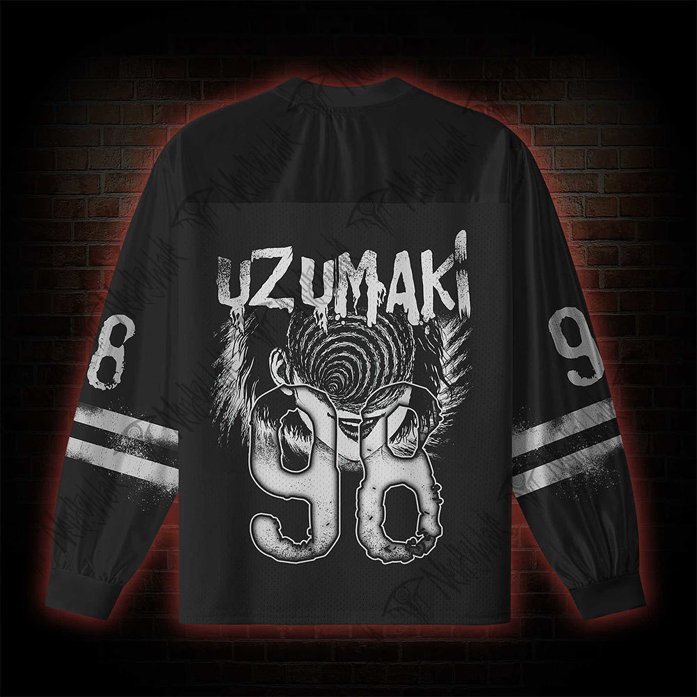 Horror Eyeball V-Neck Long Sleeve Jersey