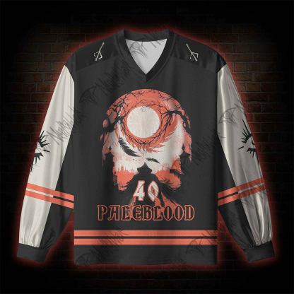 And So The Nightly Hunt Begins V-Neck Long Sleeve Jersey