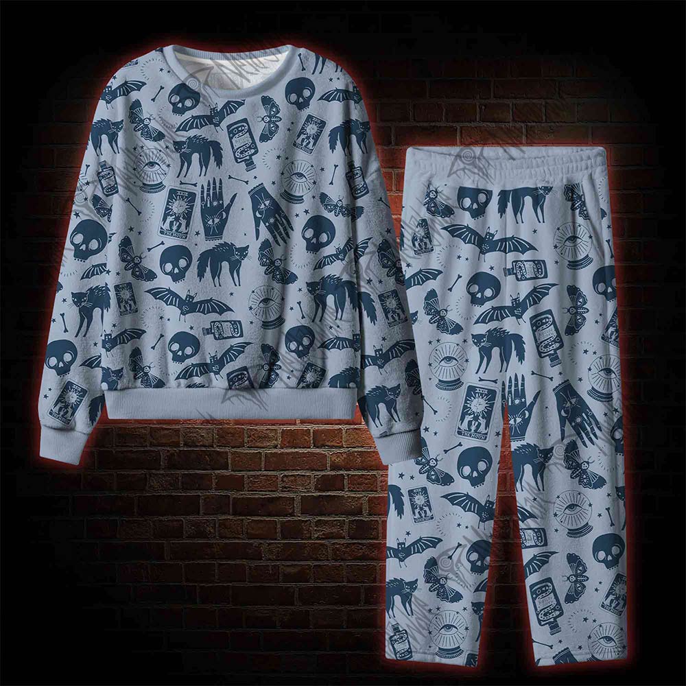 Mysterious Cats and Bats Cozy Pajama Sets