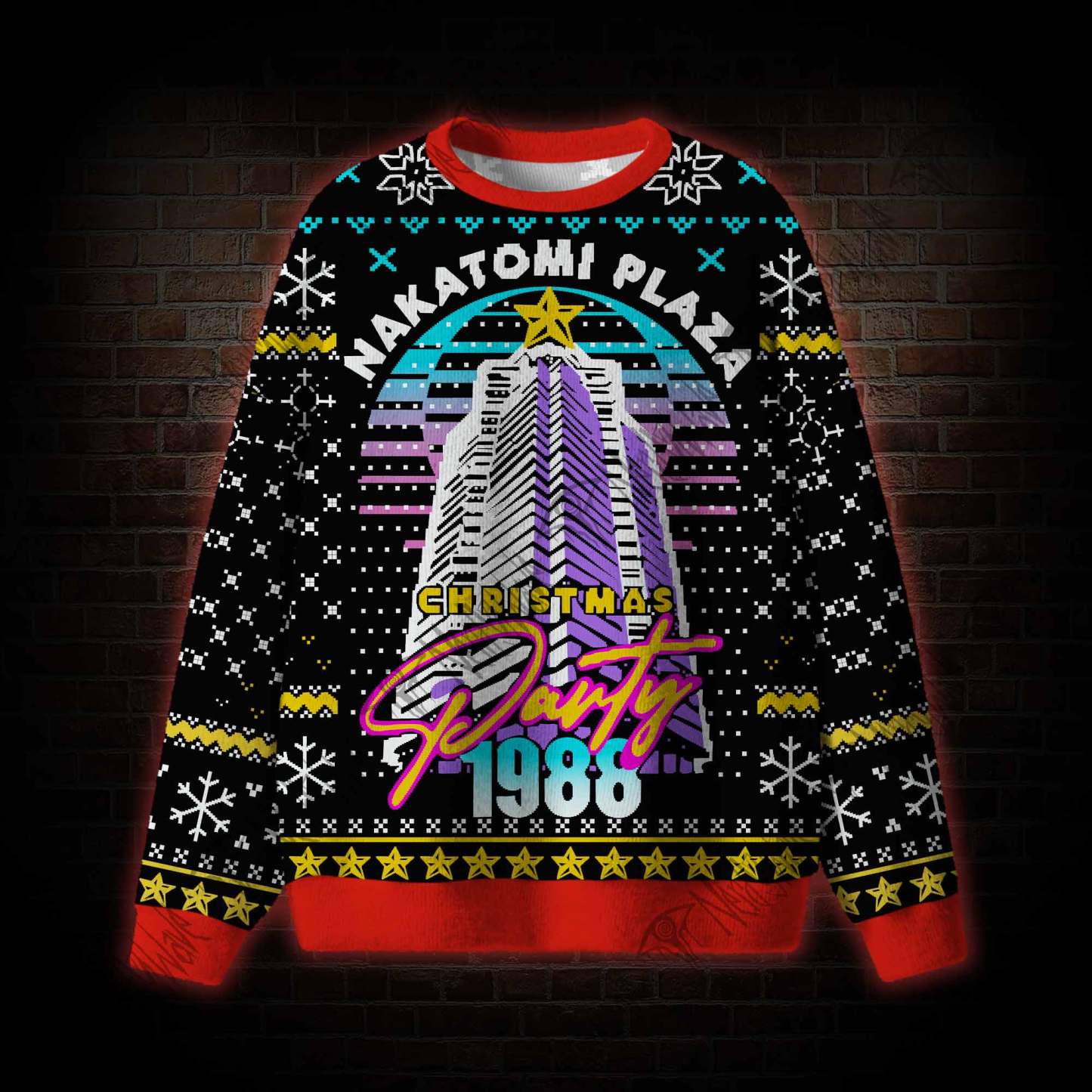 Nakatomi Plaza Christmas Party 1988 Ugly Sweatshirt
