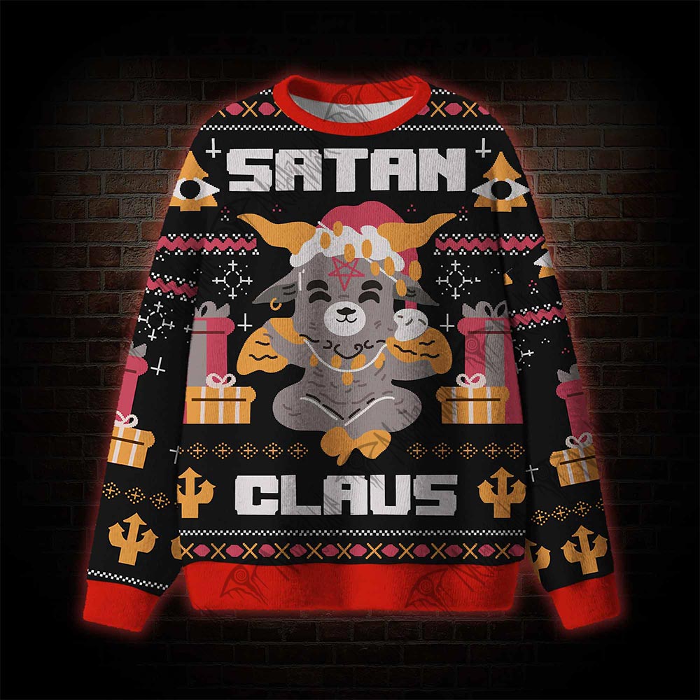 Satan Claus Ugly Sweatshirt