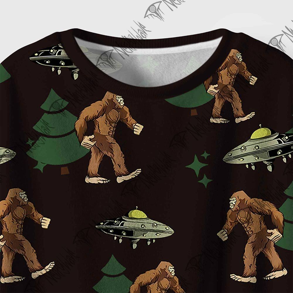 Bigfoot and UFO Cozy Pajama Sets
