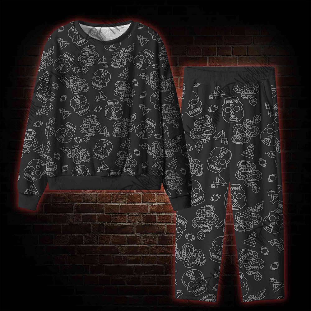 Skull and Snake Cozy Pajama Sets