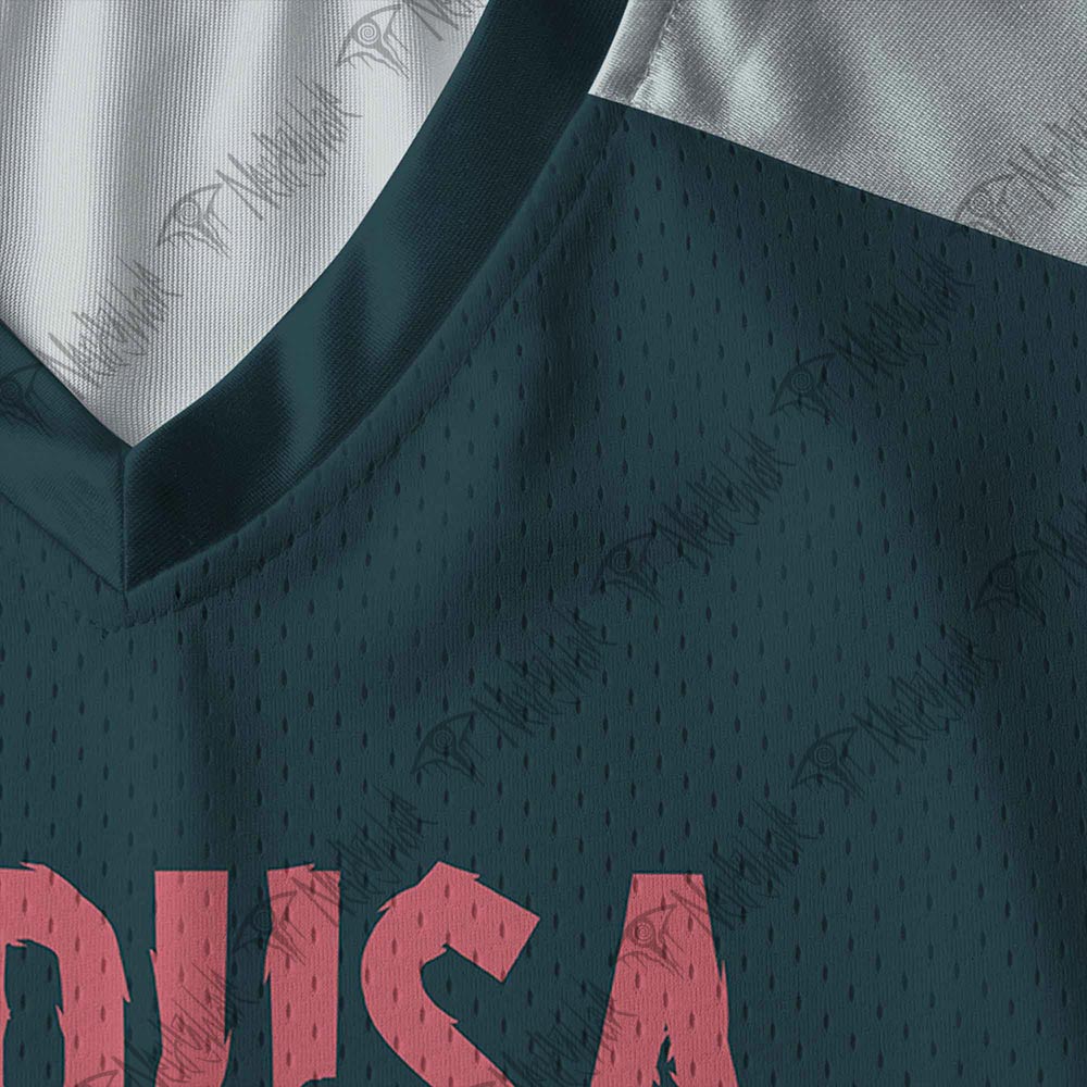 Medusa V-Neck Long Sleeve Jersey