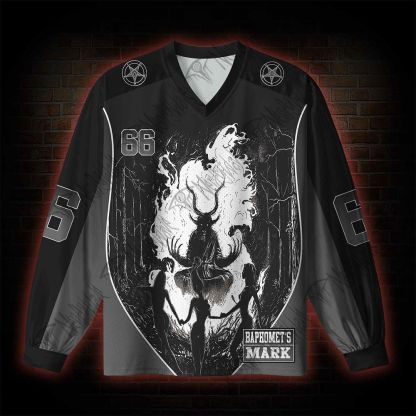 Baphomet's Mark V-Neck Long Sleeve Jersey
