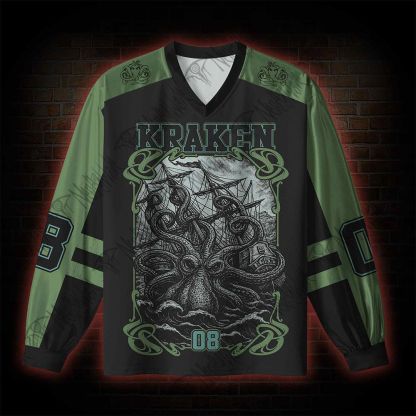 Kraken V-Neck Long Sleeve Jersey