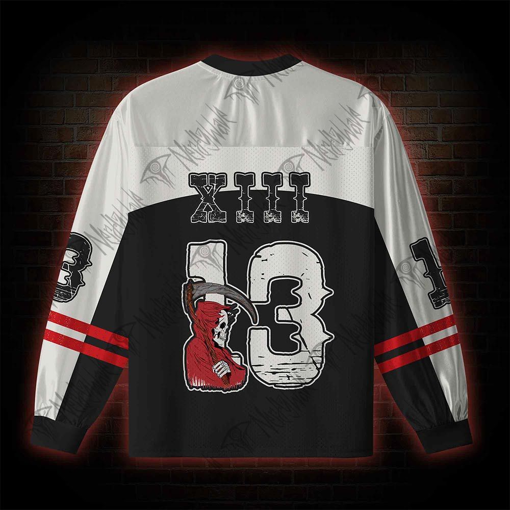 Memento Mori V-Neck Long Sleeve Jersey