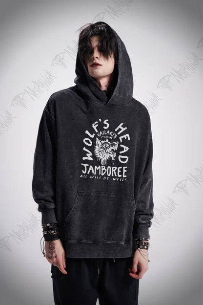 Wolf's Head Jamboree Washed Hoodie