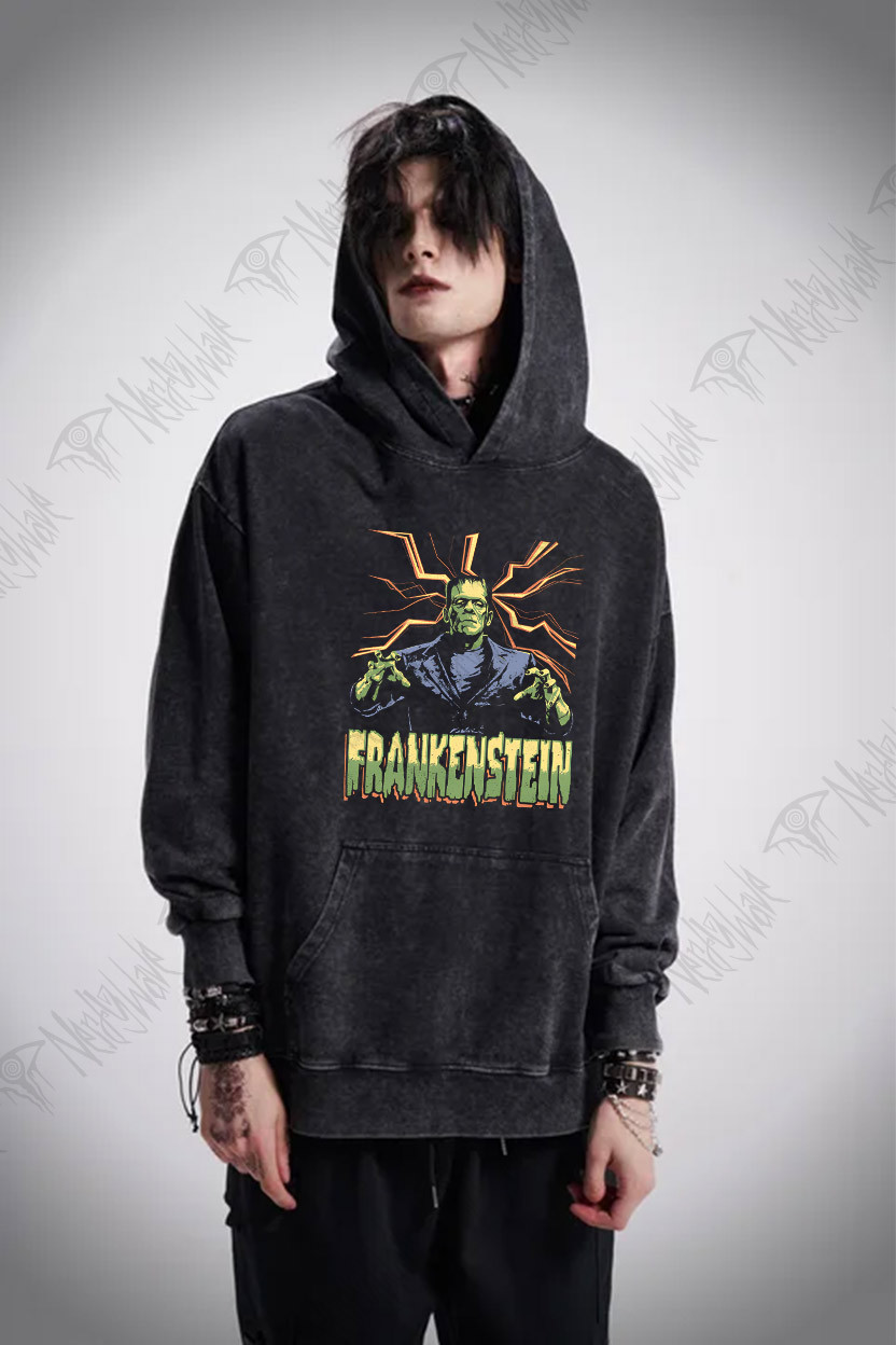 Attack Pose Washed Hoodie