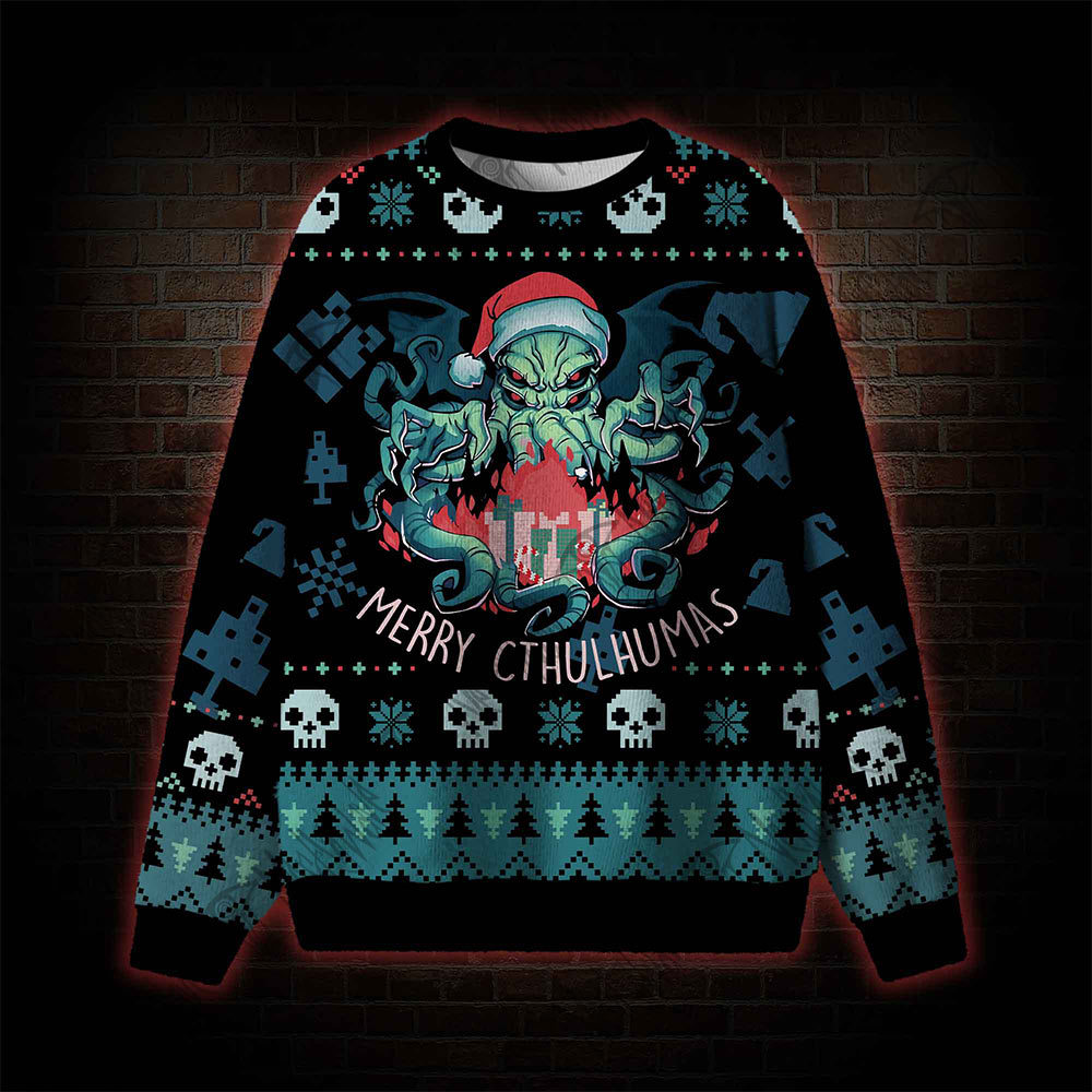Merry Cthulhumas Ugly Sweatshirts