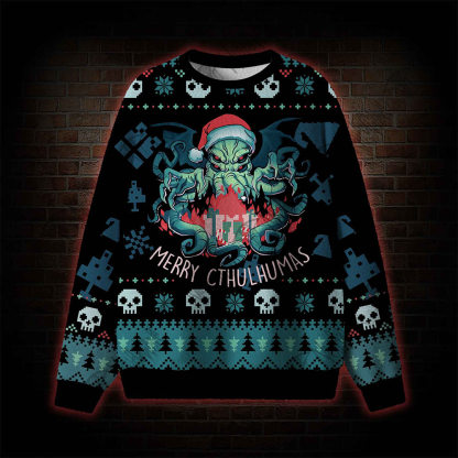 Merry Cthulhumas Ugly Sweatshirts