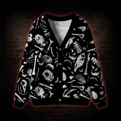 Dinosaur Fossils Cardigan Sweater